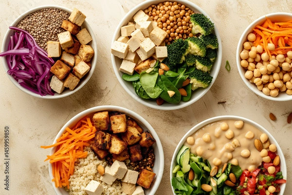 Fototapeta Vegan Protein Sources