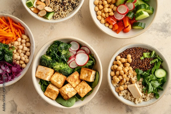 Fototapeta Vegan Protein Sources