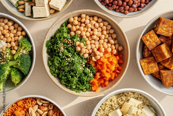 Fototapeta Vegan Protein Sources