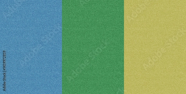 Fototapeta Seamless pattern set of color denim. Jeans fabric texture set. Blue, green and yellow denim material seamless pattern. Abstract background of color jeans, vector illustration