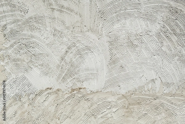 Fototapeta Natural gray of plastering concrete wall rough texture for finish laying tiles