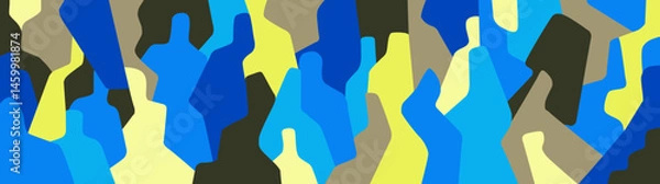Fototapeta People creative abstract illustration social communication education futuristic virtual reality