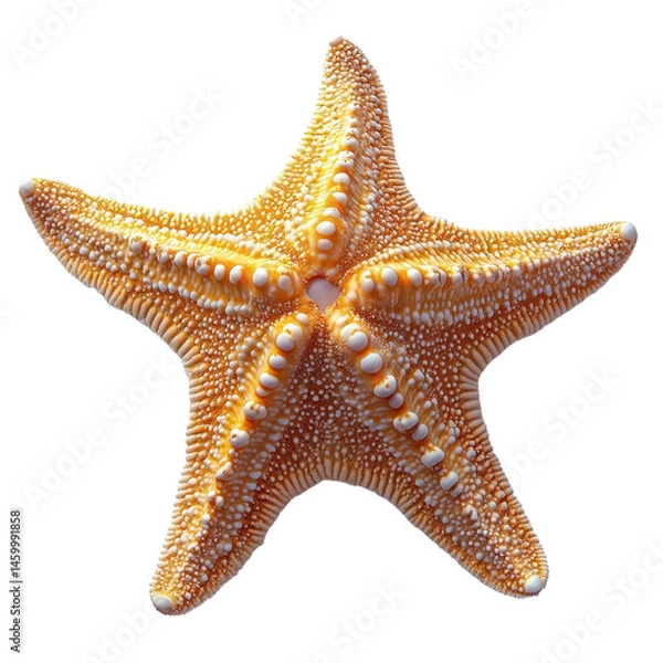 Fototapeta Starfish isolated on transparent background.