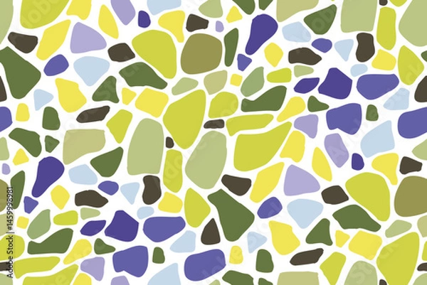 Obraz Seamless Vector Pattern with Colorful Abstract Shapes