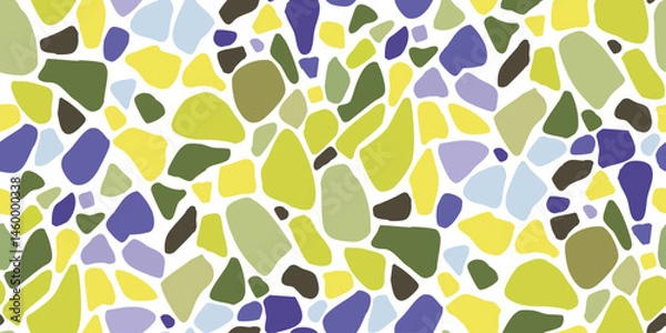 Obraz Seamless Vector Pattern with Colorful Abstract Shapes