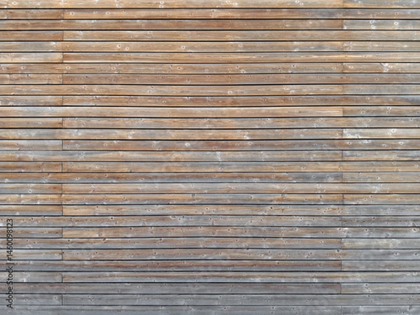 Fototapeta Old weathered wood texture, horizontal background
