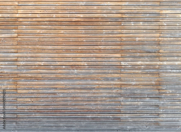 Fototapeta Old weathered wood texture, horizontal background