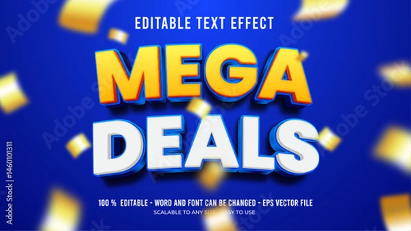 Fototapeta mega deals editable text effect