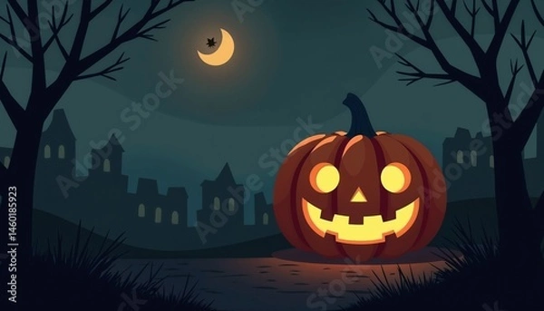 Fototapeta jack o lantern grin