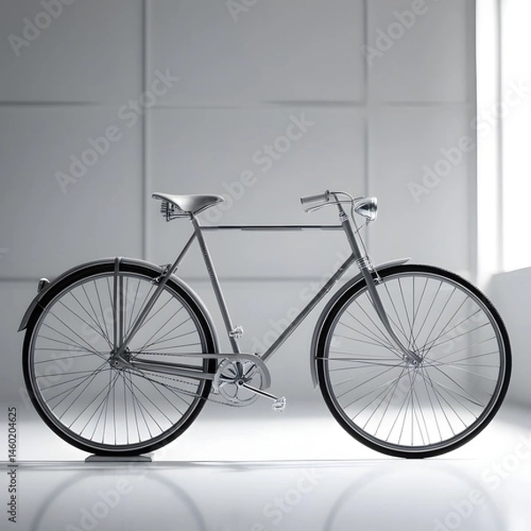 Fototapeta bicycle on a white background
