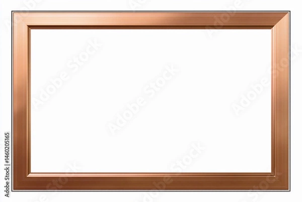 Fototapeta Elegant copper frame ready to highlight artwork or photographs in a stylish home setting