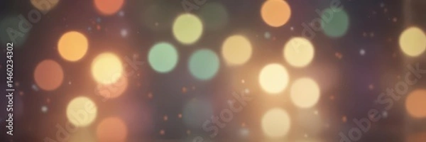 Fototapeta Abstract blurred bokeh lights create soft, dreamy background, background, purple