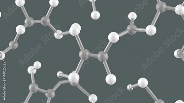 Obraz Propanolol rotating 3d molecule, molecular structure of beta blocker, seamless video