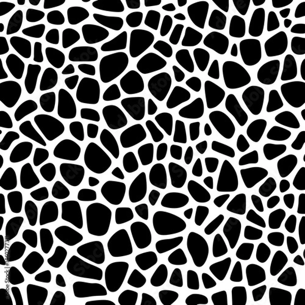 Obraz Animal print texture background black on white