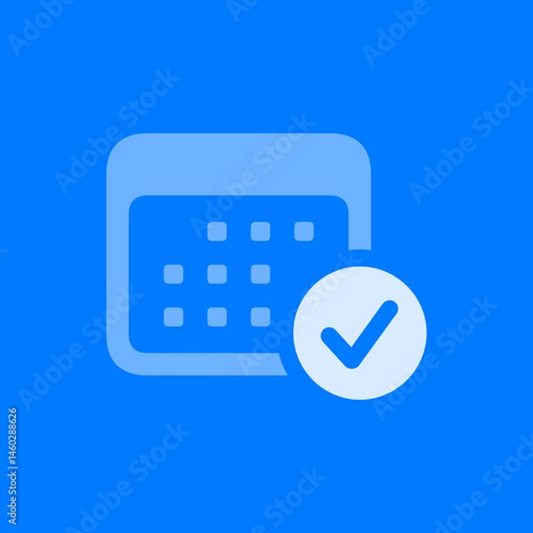 Fototapeta Calendar with Checkmark
