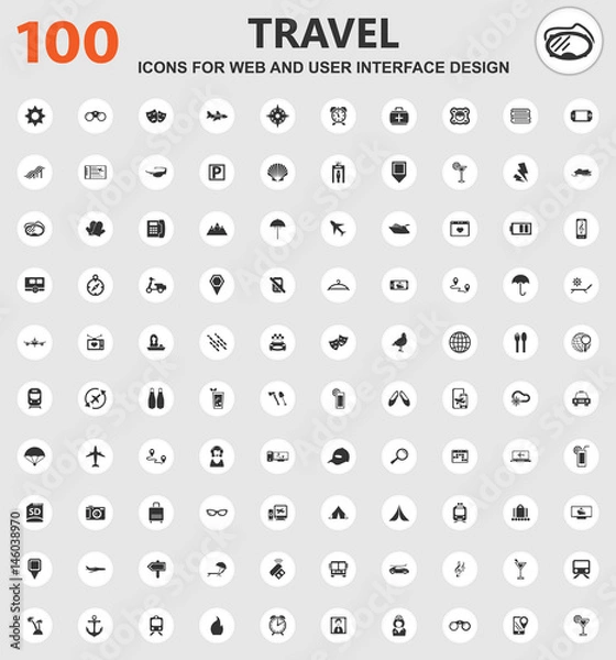 Obraz Travel icons set