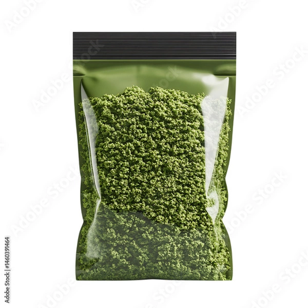 Obraz A Bag of Green Peas Isolated on Transparent Background