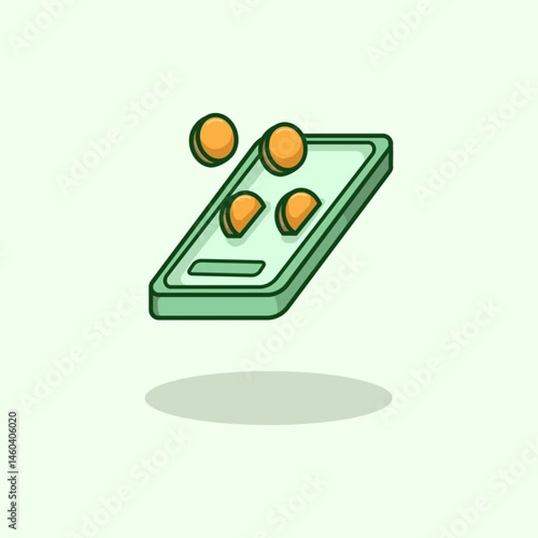 Obraz Vector illustration of a digital wallet representing mobile payment financial technology and secure online transactions Ideal for fintech apps e commerce banking and digital finance content Scalable a