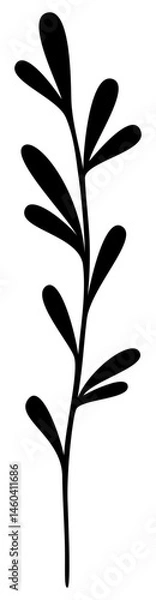 Obraz Laurel Leaves | Leafy Branch | Vector Plants