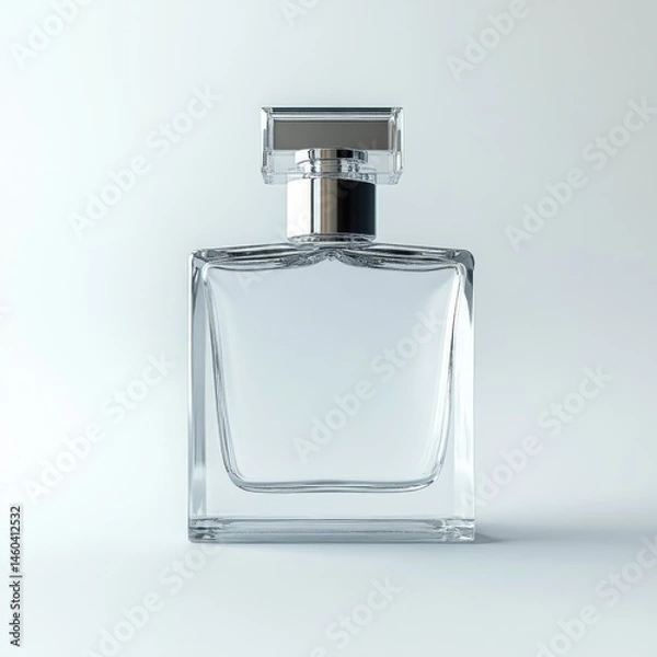 Fototapeta Clear rectangular perfume bottle (1)
