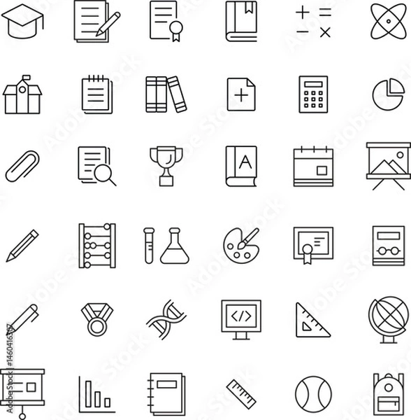 Fototapeta Education icons