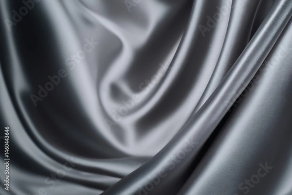 Obraz Silver Fabric Drape with Texture and Sheen