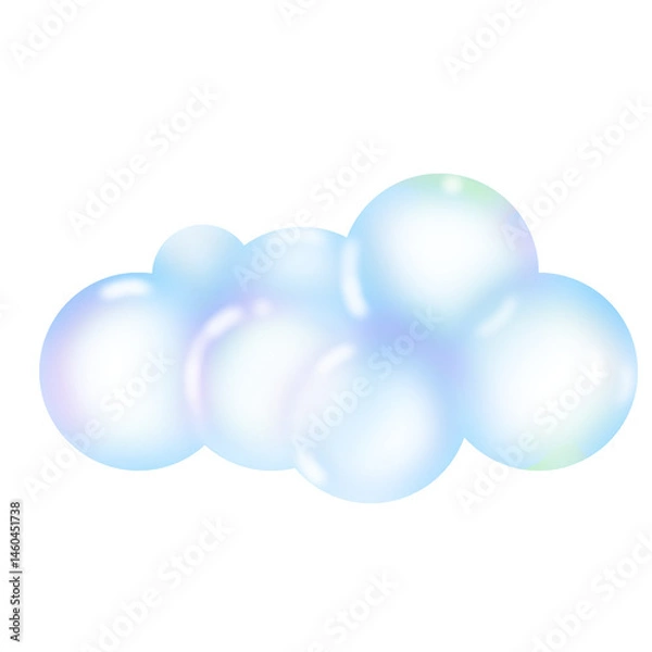 Fototapeta abstract bubbles foam, PNG, transparent