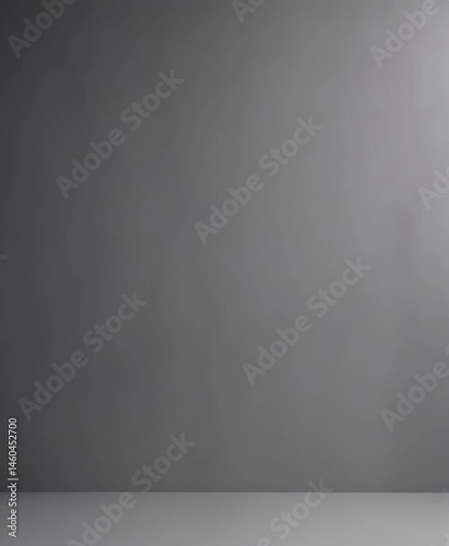 Fototapeta Subtle shadow play on gray, ideal for high-end product showcasing ,  luxury,  sophisticated,  background