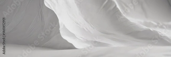 Fototapeta Subtle creased white paper texture  Soft fibers visible ,  template,  photography,  high resolution