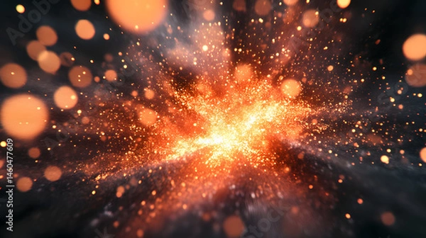 Fototapeta Blast particle effects