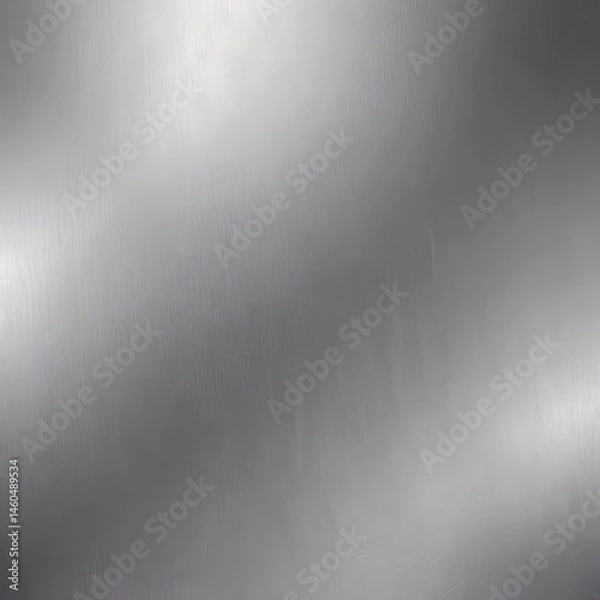 Fototapeta Sleek silver metallic texture, brushed metal finish,  gradient,  smooth,  elegant