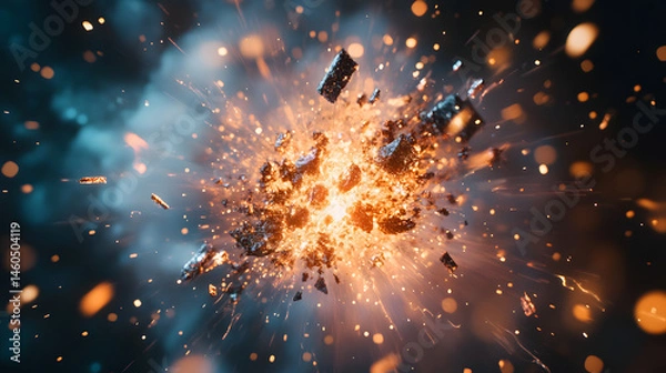 Fototapeta Break Particle Effects