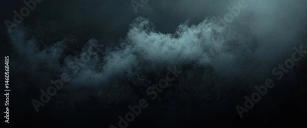 Fototapeta Ethereal, hazy smoke drifting across a dark, ominous background