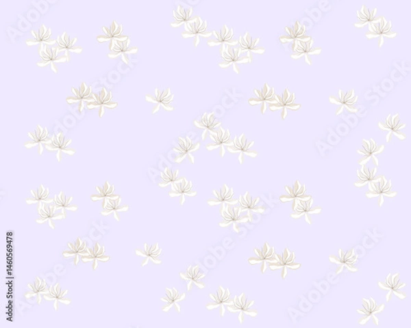 Obraz seamless flowers with color palette background illustration. for wrapping or wallpaper
