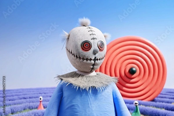 Obraz scarecrow on a grass