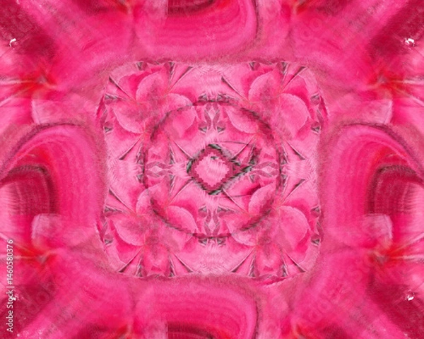 Obraz seamless flowers with color palette background illustration. for wrapping or wallpaper