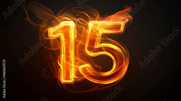 Fototapeta Rich orange and yellow gradient number 15