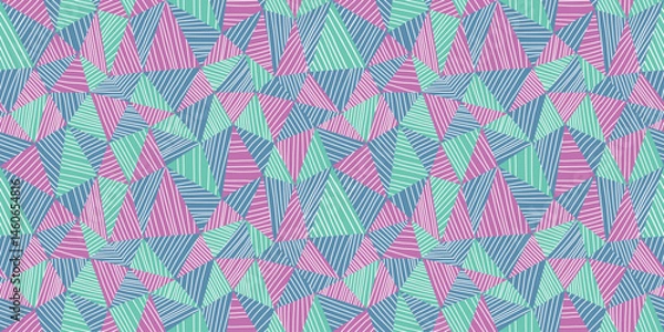 Fototapeta Geometric illustration background. Seamless pattern.Vector. 幾何学イラストパターン　背景素材