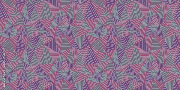Fototapeta Geometric illustration background. Seamless pattern.Vector. 幾何学イラストパターン　背景素材