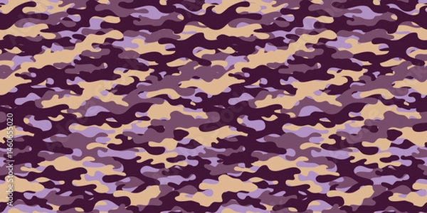 Fototapeta Camouflage background. Seamless pattern.Vector. 迷彩パターン テクスチャ 背景素材