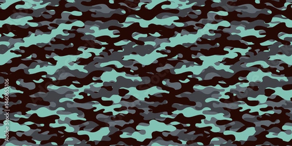 Fototapeta Camouflage background. Seamless pattern.Vector. 迷彩パターン テクスチャ 背景素材