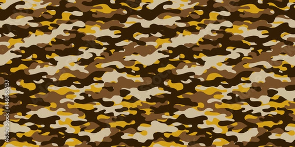 Fototapeta Camouflage background. Seamless pattern.Vector. 迷彩パターン テクスチャ 背景素材