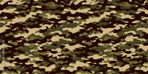 Fototapeta Camouflage background. Seamless pattern.Vector. 迷彩パターン テクスチャ 背景素材