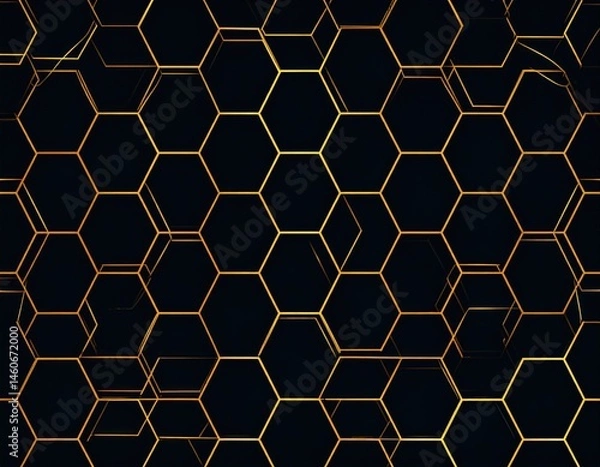Fototapeta Abstract Geometric Hexagon Pattern Design