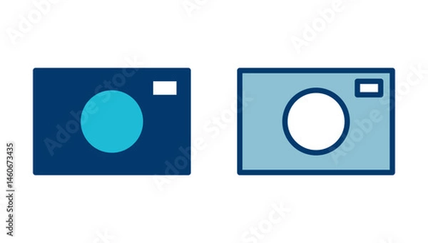 Fototapeta Camera Icon vector isolated on white background. Camera symbol. Camera vector icon