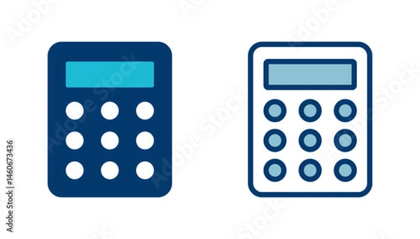 Fototapeta Calculator icon vector isolated on white background. Calculator vector icon. Accounting icon