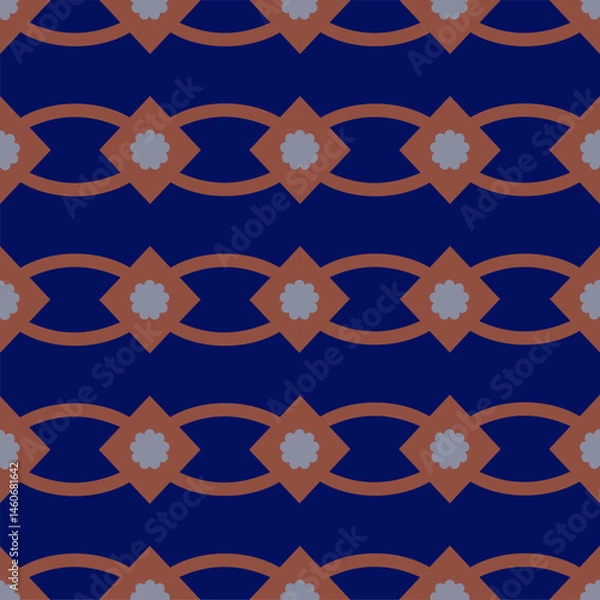 Obraz set of seamless pattern with ribbons, vector illustration