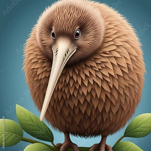 Obraz A vector of a kiwi bird