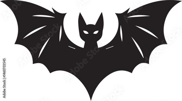 Fototapeta halloween bat vector illustration, halloween decorative elements