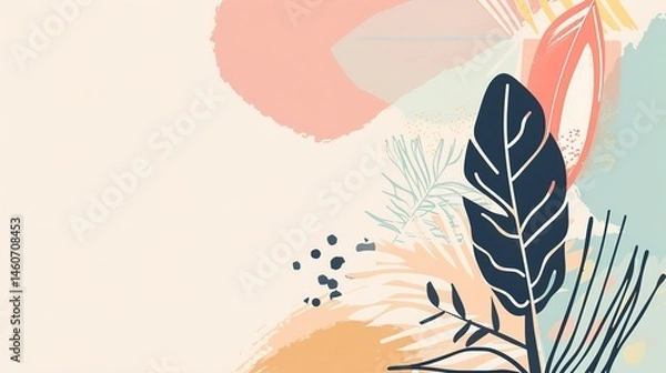 Fototapeta Feather Mother's Day Background: Weaving Tender Whispers, Sketching a Romantic Picture of Maternal Love's Tenderness Dancing with Feather's Lightness